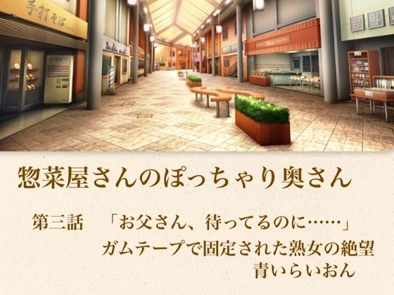 【官能小説】惣菜屋さんのぽっちゃり奥さん  第三話  「お父さん、待ってるのに……」ガムテープで固定された熟女の絶望-青いらいおん-d_795065