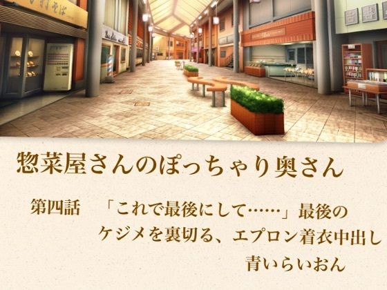 【官能小説】惣菜屋さんのぽっちゃり奥さん  第四話  「これで最後にして……」最後のケジメを裏切る、エプロン着衣中出し-青いらいおん-d_795444