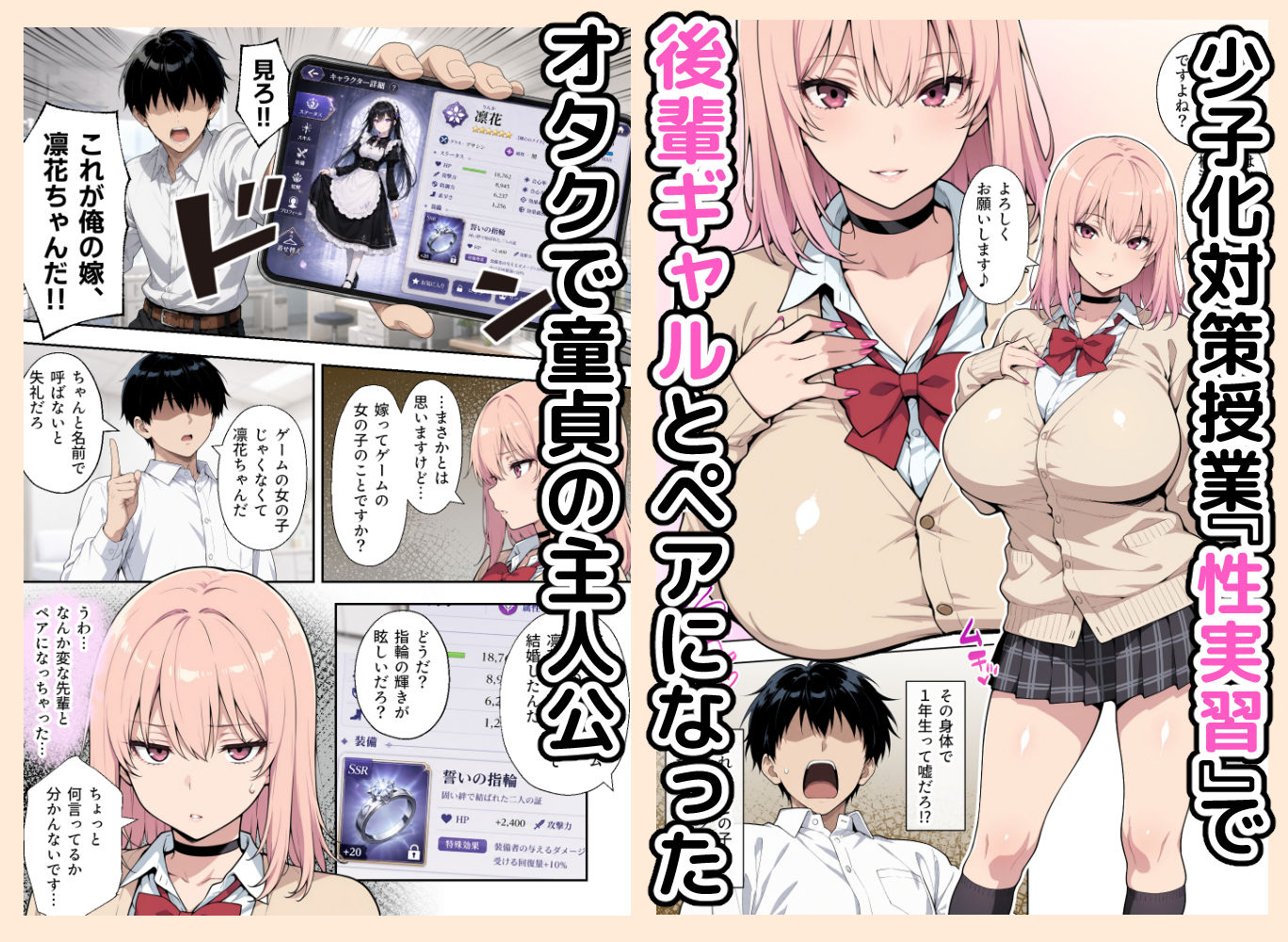 童貞の俺が性実習の授業であざとい系後輩ギャルと遺伝子相性SSSだった件 d_817671 画像1