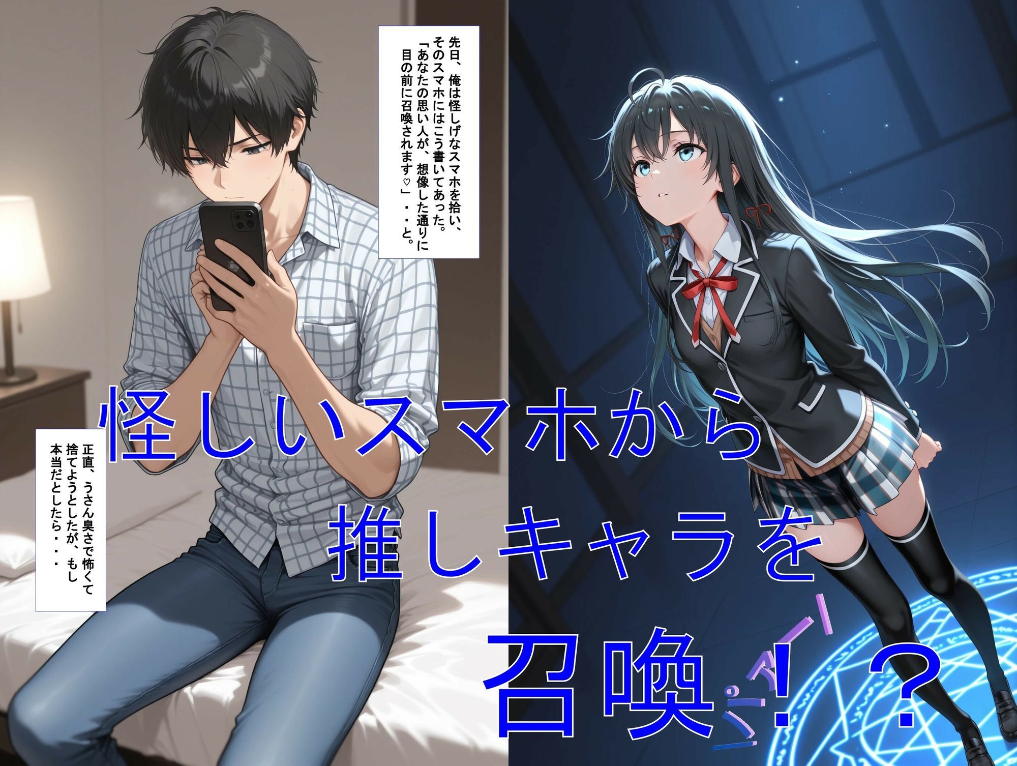 推しキャラ召喚した俺! 容姿端麗美女は俺の為に何でもOKな最高の彼女です 〜雪〇下 雪乃〜ver d_833959 画像1