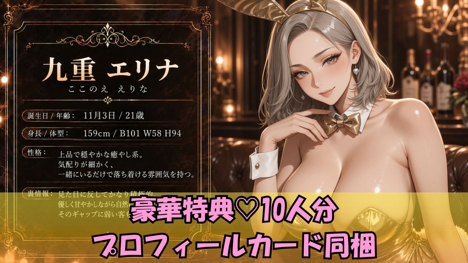 【4K高画質】爆乳バニー10人をハメまくる!高級ラウンジで濃厚中出しSEX10連発 d_834608 画像4