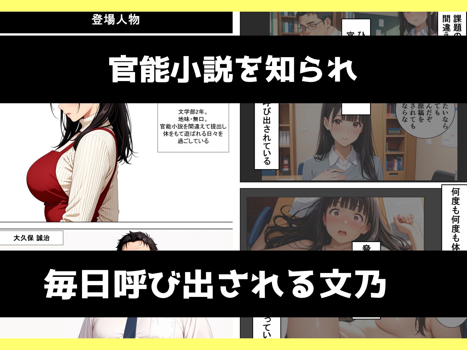 味むっつり文学巨乳少女が寸止めを繰り返されてメス堕ちさせられる話 d_837858 画像1